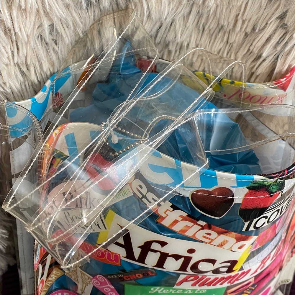 Maybe! Vintage Colorful Magazine Collage Tote - Picture 4 of 5